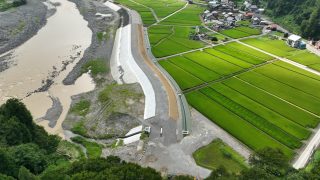 【令和4年10月竣工】⼀級河川信濃川復緊事業（補正）巻下地区築堤その1⼯事